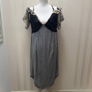 Scrapbook Black and White Lace Chemise dress, Size XL